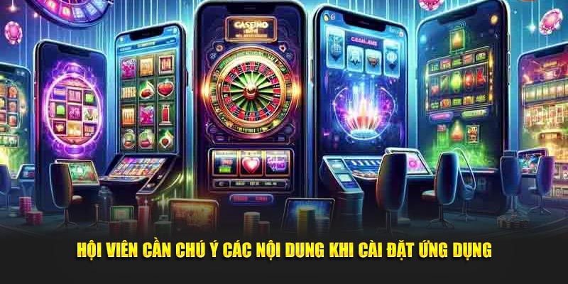 Hội viên cần chú ý các nội dung khi cài đặt ứng dụng